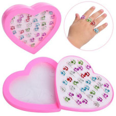 Каблучка метал. в диспл. ціна за 36шт. в упак. 16*14*3см. RING-20 (1260) &&