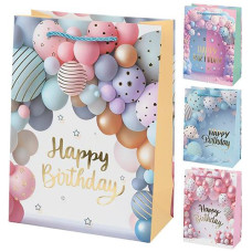 Пакет подарунковий паперовий "Happy birthday" 18*24*9см. R40814-S (720)