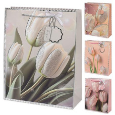 Пакет подарунковий паперовий "Tulips" 18*24*9см. R40817-S (720)