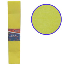 Папір гофрований світло-жовтий 50см.*2м. 55% 20гр/м  J.Otten KR55-8014