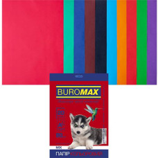 Папір офс А-4 20а/80г 10 кол Dark+Intensive 2721920-99 BM BUROMAX