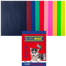 Папір офс А-4 20а/80г 10 кол Dark+Neon 2721020-99 BM BUROMAX