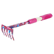 Граблі металеві 5 зубців (pink) (TPR) FLORA SIGMA 5043154