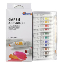 Фарби акрилові Basics 12к по 6мл 1206C-1EA (EA1206M)  J.Otten