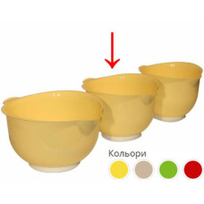 Миска пластикова для міксера 2.0л. мікс. кол. 2492 Ламела (1)