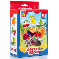 Гра магнітна в кор. "Мій маленький світ. Фрукти. Овочі" 13*721см. VT3106-11 (1)