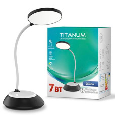 Лампа настільна світлодіодна "Titanum" 3000-6500K 220В 7W(2х18650) TLTF-022B/G/P (30)