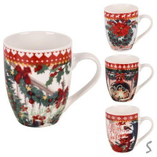 Чашка 350мл. новорічна фарфор. "Merry Christmas" R100346 (72)