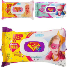 Серветка волога  72шт. "Super Baby SuperPack" з клапаном в асорт. (16)