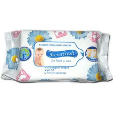 Серветка волога  72шт. "Super Fresh" з клапаном в асорт. 88044 (12)