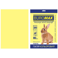 Папір офс А-4 20а/ 80г Pastel жовтий  2721220-08 BM BUROMAX