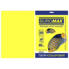 Папір офс А-4 20а/ 80г Neon жовтий 2721520-08 BM BUROMAX