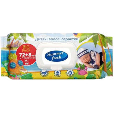 Серветка волога  72шт. "Summer Fresh" з клапаном в асорт. (16)