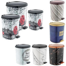 Набір відер для сміття 3шт. (6,0л. 11,0л,20,0л.) мікс кол. Decor OZER-D-044 (1) TRUP