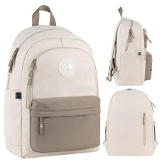 Рюкзак GoPack Education Teens 43*28*17см. бежевий, коричневий GO26-141L-1