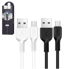 Кабель зарядний Hoco (USB-Micro) 2.0A. 3.0м. мікс. кол. X20 (1)