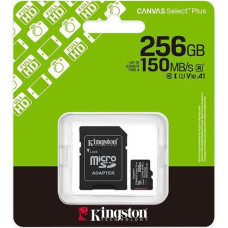 Карта пам'яті Kingston Canvas microSDHC (UHS-1) 256Gb Class 10. з адаптером SDCS3/256GB (1)