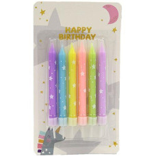 Свічка для торта "Happy birthday" 6шт. 9323 (24)