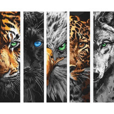 Картина по номерах 40*50см. "Хижаки" KHO6622 Ideyka (1)