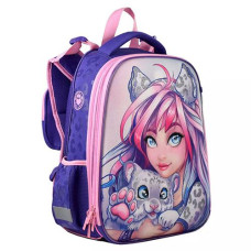 Рюкзак 2 відділення SchoolCase Mini 2, ""Cute pet" 35*27*16см. поліестер 2406C (1)