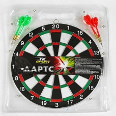 Дартс в слюді 12" 2-х сторонній "TK Sport" дротики з голкою 4шт. 32*36*1см. 33994 (36)