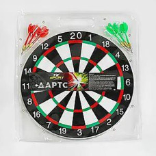 Дартс в слюді 15" 2-х сторонній "TK Sport" дротики з голкою 4шт. 36*32*1см. 34001 (24)