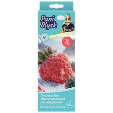 Пакет для заморозки "Pani Blysk" 1.0л. 10шт. зіппери в куль. 64171 (1)