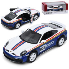 Машинка в кор. метал. "KINSMART Porsche 911 Dakar" інерц. гум. колеса KT5467WFB (24)