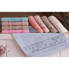 Рушник лице 12шт. бавовна "THE Textile "Cosku" мікс. кол. 50*90см. 223 ЮГ-К