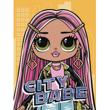 Картина по номерах 30*40см. "L.O.L. Surprise! O.M.G. City Babe" KHO6277 Ideyka (5)