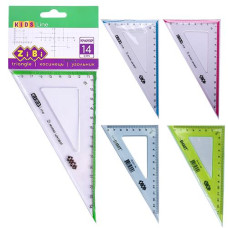 Трикутник ZIBI 140 мм. 90/60 з кол смужкою асорті. Kids Line ZB 5622 (96)