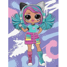 Картина по номерах 30*40см. "Tweens LOL Skate Dance Emma Emo" KHO1212 Ideyka (1)