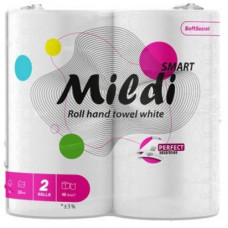 Паперовий рушник 2-х шаровий "Кохавинка Mildi Smart" білий 210*110/50см. 2рул. kx.51122 (12)