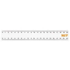Лінійка YES пластикова 20см. Orange Line 370731 (1/48)