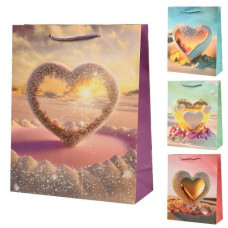 Пакет подарунковий паперовий "Hearts" 18*23*10см. R94939-S (720)