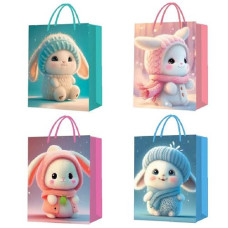 Пакет подарунковий паперовий "Rabbits 3D" 18*23*10см. R96928-S (720)