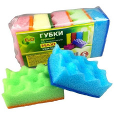 Губка кухонна "Хвиля " EkOplus Maxi  5шт. 10010 АППТ (80)