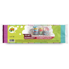 Губка кухонна "Компакт" 10шт. EkOplus 25915 АППТ (50)