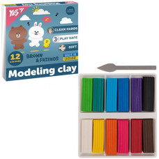 Пластилін Yes 12кол 240гр "Line Friends" 540670 (20)