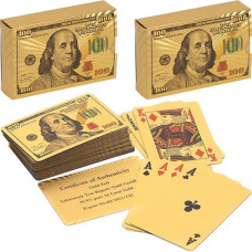 Карти грал. в кор. пластикові "DOLLAR" 54шт. золото 14-100 (100)
