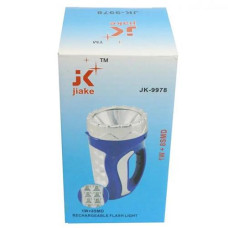Ліхтарик в кор. акум. 1W+8SMD ЗУ шнур 220V 13см. JK-9978 (1/50)