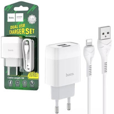 Зарядне Hoco USB кабель (USB- iP) C73A (1)