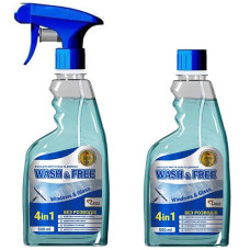 Засіб для миття скла та дзеркал "Wash&Free" 500мл.+ЗАПАСКА 500мл 990184 (1)