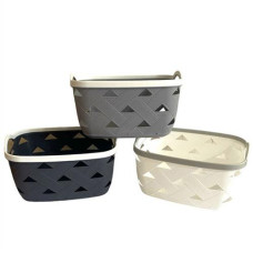 Корзина без кришки з ручками прямокутна 30*24*15см. мікс. кол. 117 OSM (80)