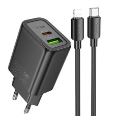 Зарядне Hoco USB/Type-C кабель (Type-C-iP) N61 (1)