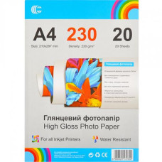 Фотопапір глянцевий А4 20арк. 230гр. "C" 496 (1/90) &&