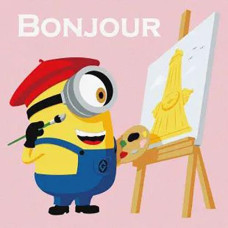 Картина по номерах 25*25см. "Minions: Художник у Парижі" KHO1400 Ideyka (1)