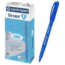 Маркер Centropen, F ergoline,  4621 лінер 0,3мм синій (10)***