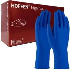 Рукавиці Медичні латексні Hoffen High Risk сині M (25/250)