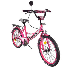 Велосипед 20" "Like2bike Sky" стальна рама. ручні гальма. рожевий 242001 (1)